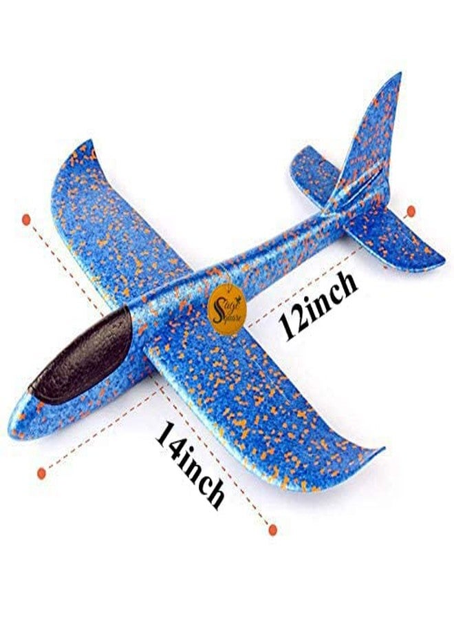 Sage Square Large Throwing Foam Plane, Dual Flight Mode, Aeroplane Gliders, Flying Aircraft, Gifts for Kids, Outdoor Sport Game Toys, Birthday Party Gifts (Pack of 2) (Random Color)- (Multi Color) - Image 4